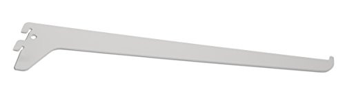Rubbermaid Single Track System Bracket 12" White Upright Bracket for Shelving System and Organization