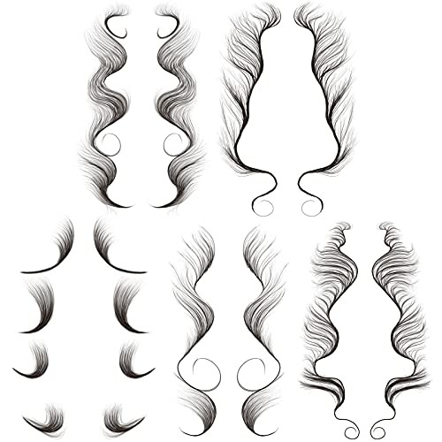 Vdaye Temporary Baby Hair Tattoo 5 Styles Fashion Baby Hair Tattoo StickersBaby Hair Tattoo Salon DIY Hairstyling Hair Tattooing Template Hair Stickers Waterproof -B-