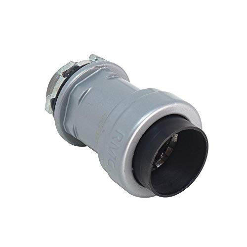 Southwire R-BC-050 1-2" Rigid  and  IMC Push Install RMC Box Connector Gray