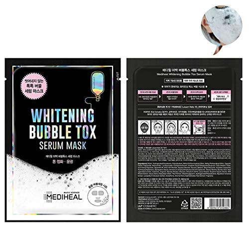 MEDIHEAL Black Bubble Tox -Single Mask-  Korean Healthy Glow Skin Smooth