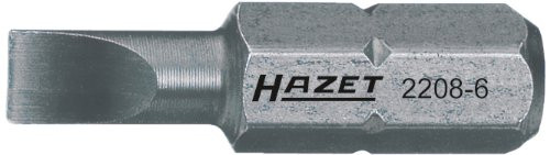 Hazet 2208-6 1-4" 0.6X4.5mm Slot Screwdriver Bit