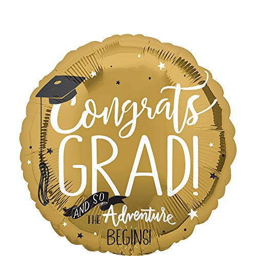 Anagram 17" Adventure Begins Foil Balloon Multicolor Anagram 17" Adventure Begins Foil Balloon Multicolor