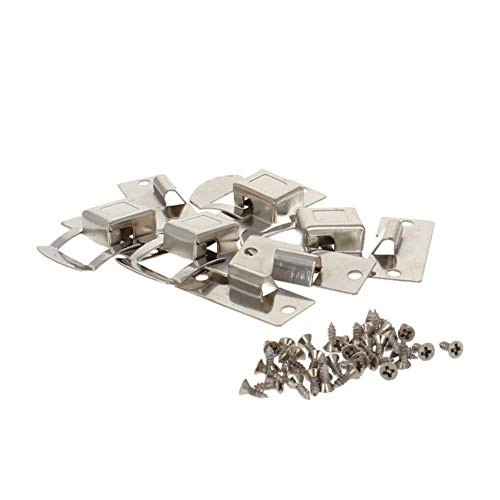 MroMax Box Latch Toggle Latch Catch Silver Tone Decorative Hasp Jewelry Cases Catch with Screws 4Pcs