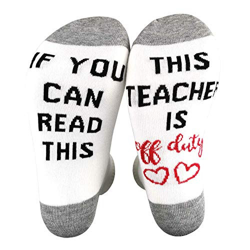 IF YOU CAN READ THIS THIS NURSE IS OFF DUTY' Nurse Gift Casual Socks Nurse Socks for Women -Teacher- IF YOU CAN READ THIS THIS NURSE IS OFF DUTY' Nurse Gift Casual Socks Nurse Socks for Women -Teacher-