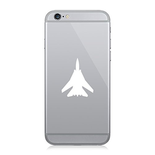 RDW Pair of F-14 Tomcat -top View- Cell Phone Stickers Mobile F14 - White
