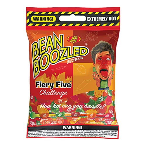 Jelly Belly BeanBoozled Fiery Five Bag - 1.9 oz - Genuine Official Straight from the Source Jelly Belly BeanBoozled Fiery Five Bag - 1.9 oz - Genuine Official Straight from the Source