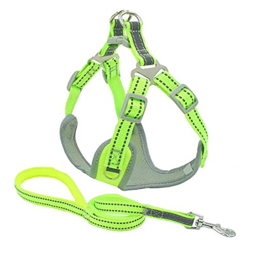A.FATI Dog Harness Reflective No Pull Dog Harness and Leash Set with Buckle Clip Dog Harness Vest for Training Walking Reflective No-Choke Pet?Small-Medium-Large A.FATI Dog Harness Reflective No Pull Dog Harness and Leash Set with Buckle Clip Dog Harness Vest for Training Walking Reflective No-Choke Pet?Small-Medium-Large