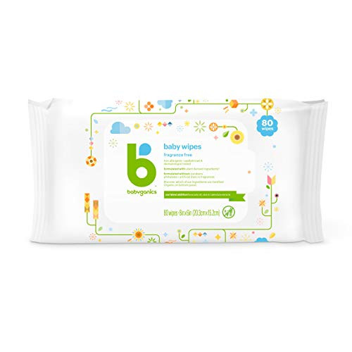 Babyganics Baby Wipes Fragrance Free 80 ct