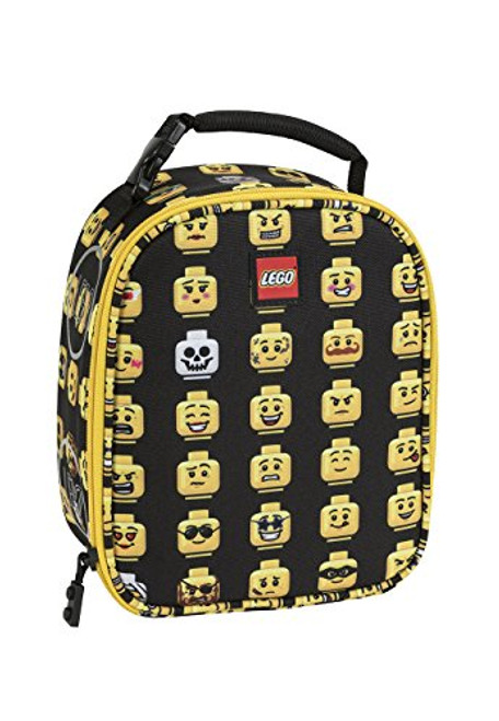 LEGO Kids Minifigure Lunch Backpack, Black, One Size LEGO Kids Minifigure Lunch Backpack, Black, One Size