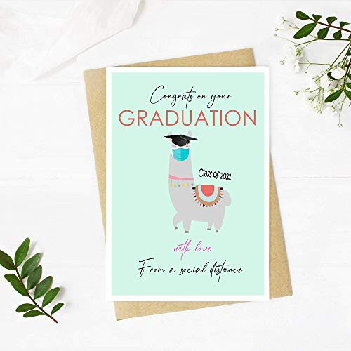 Graduation 2021 Congrats cards Senior 2021 grad card for Friends or Family Congratulations Card Envelope Included Blank Inside
