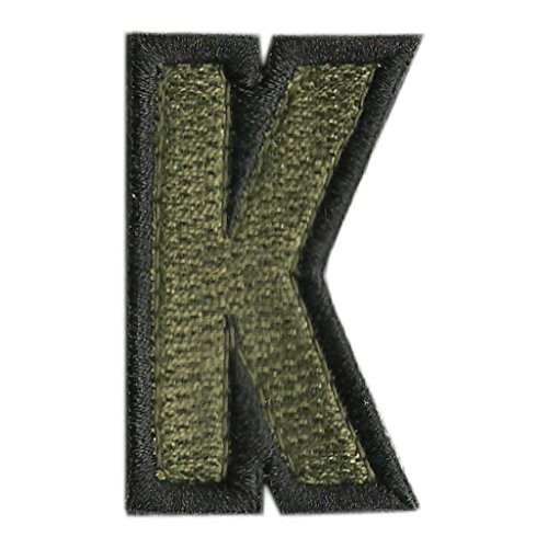 Tactical Letter Patches - Olive - K