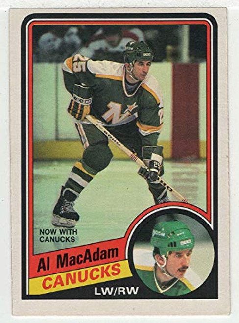 Al MacAdam -Hockey Card- 1984-85 O-Pee-Chee  324 NM-MT