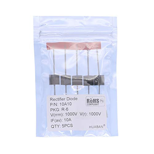 5PCS 10A10 Rectifier Diode 10A 1000V R-6 Axial 10 Amp 1000 Volt