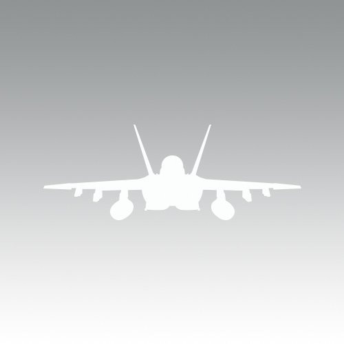 RDW F-18 Hornet Sticker - Decal - Die Cut - White