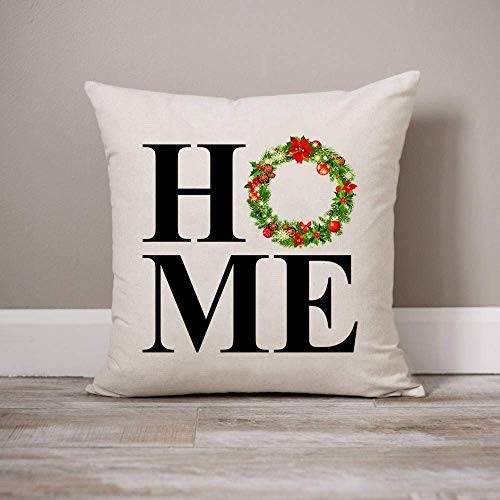 Christmas Home Pillow Cover Holiday Pillow Covers Farmhouse Décor 18 x 18 Inch Winter Holiday Rustic Farmhouse Linen Cushion Case for Sofa Couch -Nature Christmas Home Pillow Cover Holiday Pillow Covers Farmhouse Décor 18 x 18 Inch Winter Holiday Rustic Farmhouse Linen Cushion Case for Sofa Couch -Nature