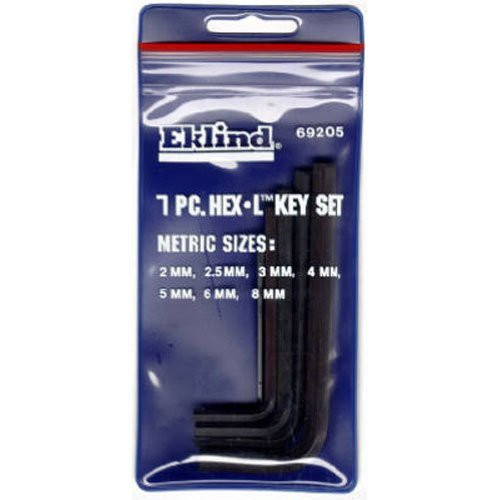 EKLIND TOOL 69205 Metric Hex-L Key Set 7-Piece