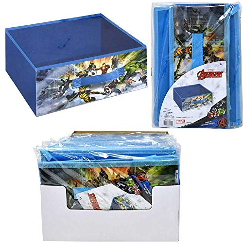 Marvel Avengers Spiderman Children's Collapsible Storage Toy Box with Handle -Small Avengers-