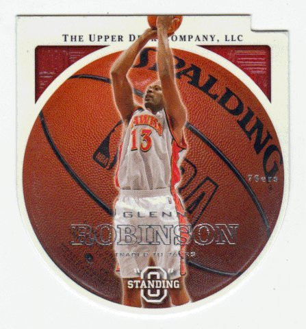 Glenn Robinson -Basketball Card- 2003-04 Upper Deck Standing O Die Cuts Embossed  61