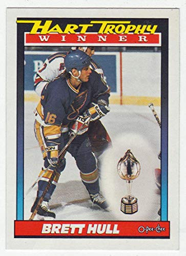Brett Hull -Hockey Card- 1991-92 O-Pee-Chee  516 NM-MT