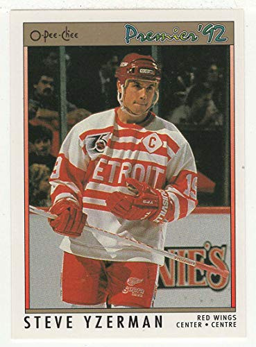 Steve Yzerman -Hockey Card- 1991-92 O-Pee-Chee Premier  73 NM-MT
