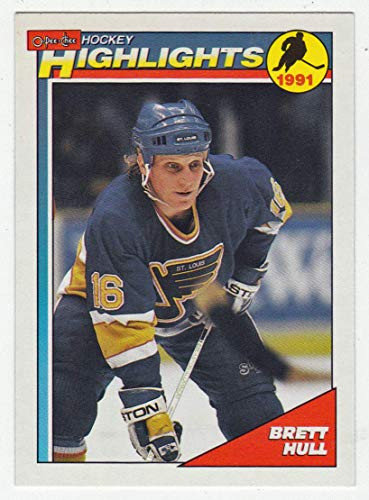 Brett Hull -Hockey Card- 1991-92 O-Pee-Chee  403 NM-MT