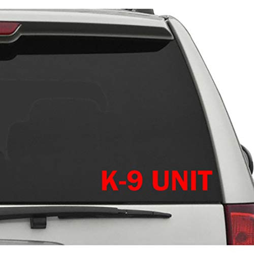 Seek Racing K-9 Unit Decal CAR Truck Window Bumper Sticker Dogs Caution Police