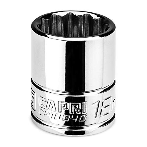 Capri Tools 18 mm Shallow Socket 3-8 in. Drive 12-point Metric