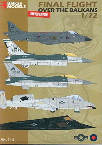 Balkan Models BM-7211 Final Flight Over The Balkans 1/72 Scale. Limited Edition Decals