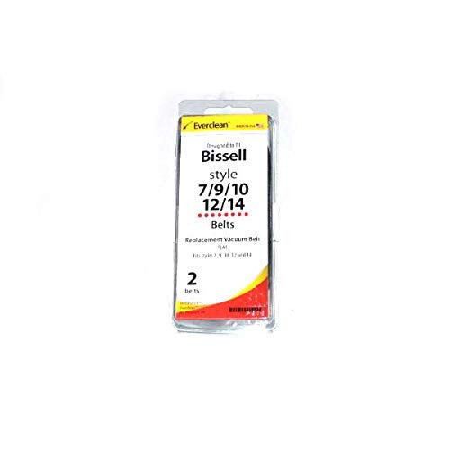Replacement for Bissell 18-3111-00 Style 7 9 10 12 14 Upright Everclean Vacuum Cleaner Flat Belt 2pk