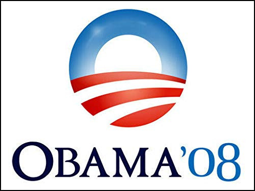 Magnet 3x4 inch Vintage Obama O Logo 08 Sticker -Election Political Logo 2008 Barack- Magnetic Magnet Vinyl Sticker