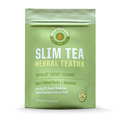 Rapid Fire SlimTea 14-Day Herbal Teatox Blend of 14 Natural Herbs and Botanicals for Weight Loss 14 Servings