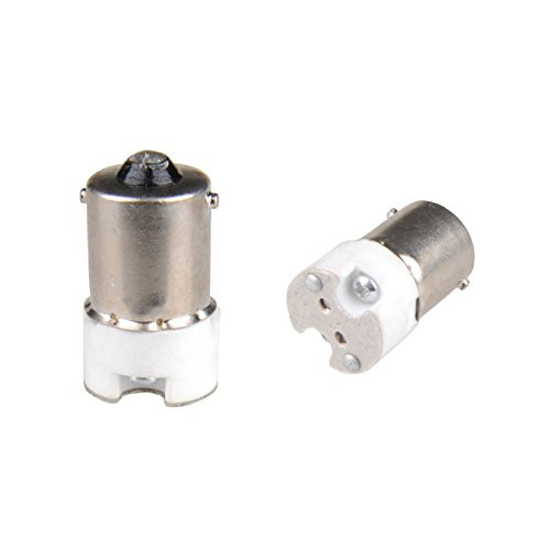 5PCS BA15S to MR16 Light Bulb Base Holder Converter- BA15S to MR16 Socket Adapter
