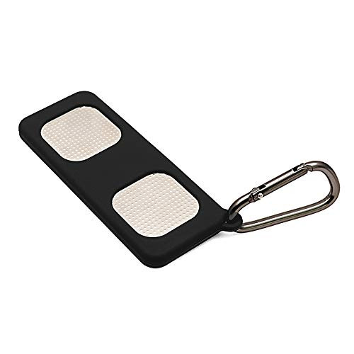 LDHCYGGL Carrying Silicone Case Compatible for AliveCor KardiaMobile Personal EKG with Keychain?Light  and  Soft Shockproof Case for KardiaMobile Personal EKG??Not for AliveCor KardiaMobile 6L? -Black-