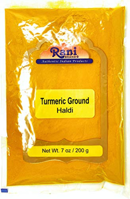 Rani Turmeric -Haldi- Root Powder Spice -High Curcumin Content- 7oz -200g- ~ All Natural 100 percent Pure Salt Free Vegan Gluten Friendly NON-GMO Indian Origin Rani Turmeric -Haldi- Root Powder Spice -High Curcumin Content- 7oz -200g- ~ All Natural 100 percent Pure Salt Free Vegan Gluten Friendly NON-GMO Indian Origin