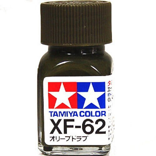 O TAMIYA COLOR FLAT ENAMEL HOBBY PAINT NEW 10ML XF-62 OLIVE DRAB -item G4W8B-48Q6691