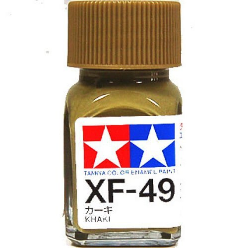 O TAMIYA COLOR FLAT ENAMEL HOBBY PAINT NEW 10ML XF-49 KHAKI -item R6SG5EB-48Q8142