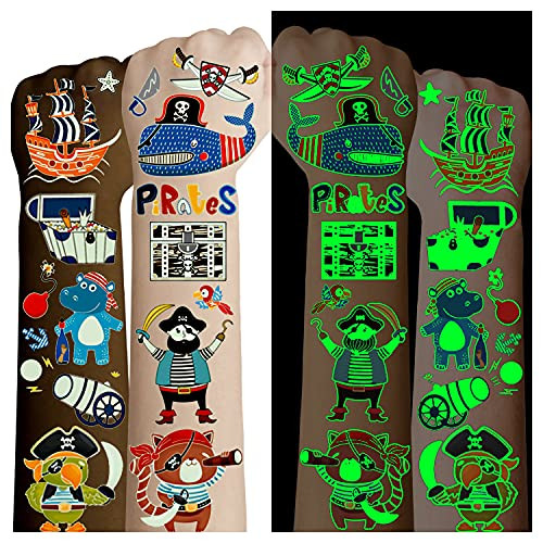 Cerlaza 100 Styles Luminous Pirate Party Supplies Pirate Temporary Tattoos for Kids Birthday Party Favors Decorations Fake Pirate Tattoos Stickers Accessories for Boys and Girls Toddlers Body Makeup Cerlaza 100 Styles Luminous Pirate Party Supplies Pirate Temporary Tattoos for Kids Birthday Party Favors Decorations Fake Pirate Tattoos Stickers Accessories for Boys and Girls Toddlers Body Makeup