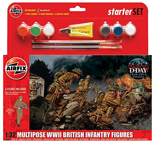 Airfix 1:32 Multipose WWII British Infantry Starter Set ()