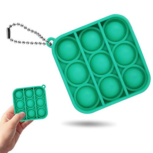 -N Simple Dimple Fidget ToysFidget Toy CheapSoft Silicone Stress Relief Toy Easily Attaches to Keys Purse Backpack Easily Carry It with You -G-