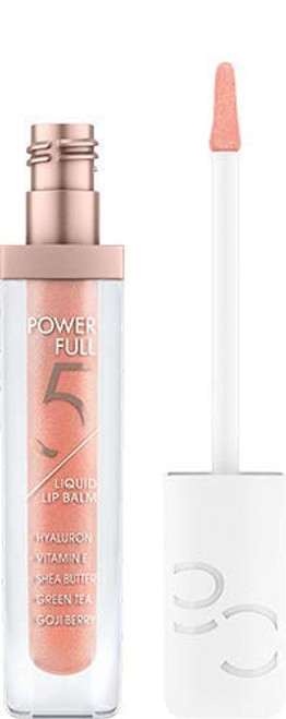 Catrice  Powerfull 5 Liquid Lip Balm  Plumps  and  Hydrates Lips  Made with Vitamin E Shea Butter Hyaluronic Acid Green Tea  and  Goji Berry Extract  Gluten Free  and  Paraben Free  Vegan  and  Cruelty Free