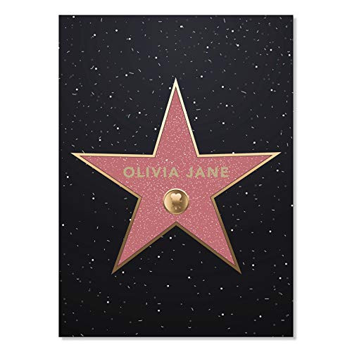 Personalized Hollywood Walk of Fame Star Print Unframed Personalized Hollywood Walk of Fame Star Print Unframed