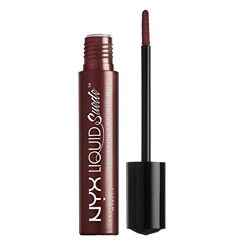 NYX PROFESSIONAL MAKEUP Liquid Suede Metallic Matte Lipstick - Neat Nude Dirty Grey Plum