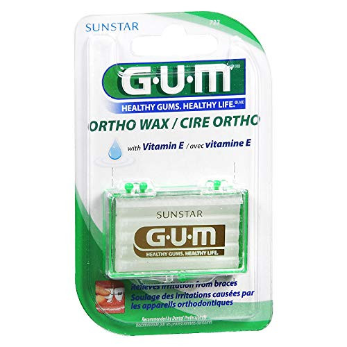 GUM Orthodontic Wax with Vitamin E - Each Pack of 3