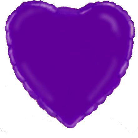 Qualatex 18" Purple Heart Foil Balloon