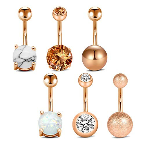 LAURITAMI 14G Surgical Stainless Steel Belly Button Rings Clear CZ Navel Ring Belly Rings 10mm Belly Piercing Barbell
LAURITAMI 14G Surgical Stainless Steel Belly Button Rings Clear CZ Navel Ring Belly Rings 10mm Belly Piercing Barbell