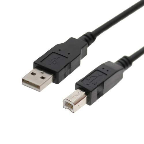 USBGear 1ft. Black USB 2.0 Device Extension Cable A-Male to B-Male