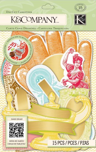 K and Company Beyond Postmarks Collection Letterpress Scratch-Off Die-Cut Cardstock