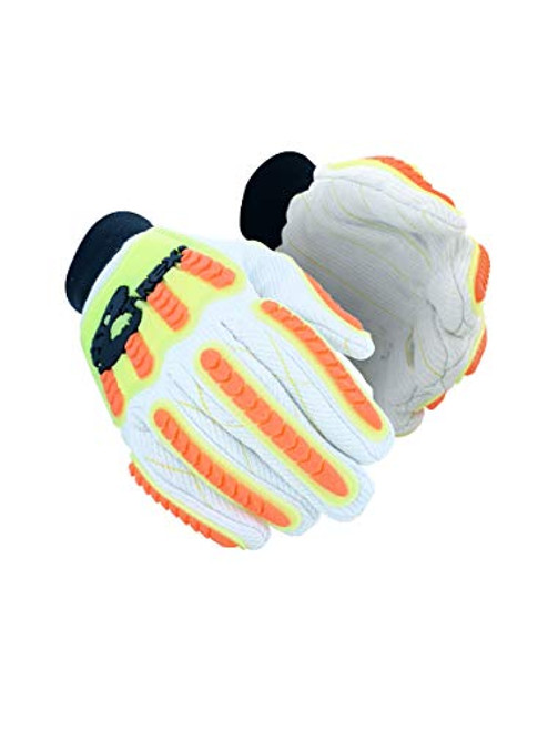 MAGID T-REX Primal Series TRX105 Cotton Blend Palm Impact Glove  Cut Level A2 Size 9-L