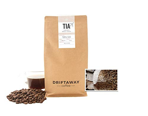 Driftaway Coffee - Fresh Roasted Artisanal Coffee, Light Roast, Whole Beans, Single Origin, 100% Arabica, Gourmet, Roasted in Brooklyn, Perfect for Pourover (11 Ounce), Fruity
