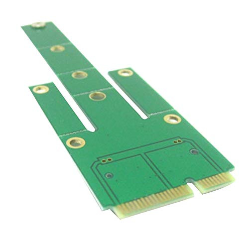 hudiemm0B Converter Card Mini mSATA PCI-E SATA 3.0 SSD to NGFF M.2 B  plus M Key Male Converter Adapter Card